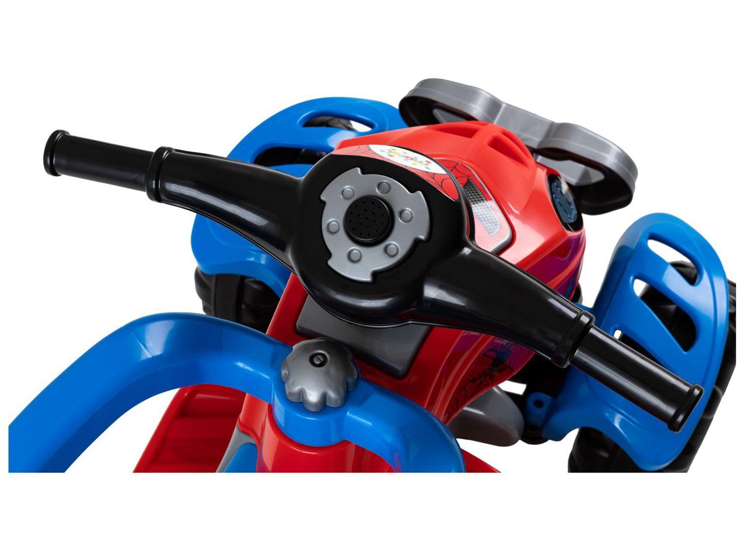 Quadriciclo Infantil a Pedal Vermelho e Azul