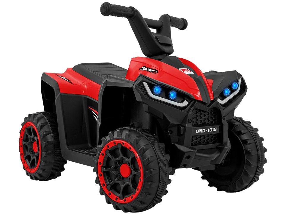Quadriciclo Infantil Elétrico Preto e Vermelho