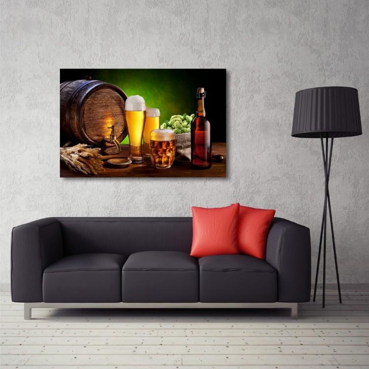 Quadro Bebidas Restaurante Bar decorativo com Tela em Tecido - Wall ...