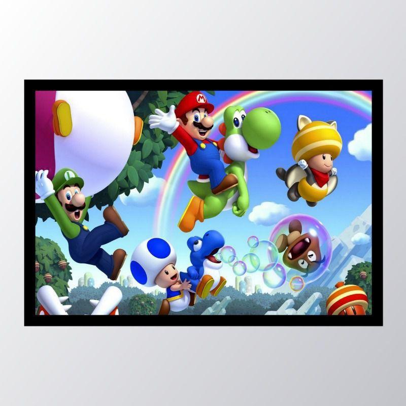 Quadro Com Moldura Super Mario Bros 005 Conspecto Quadro Decorativo Magazine Luiza