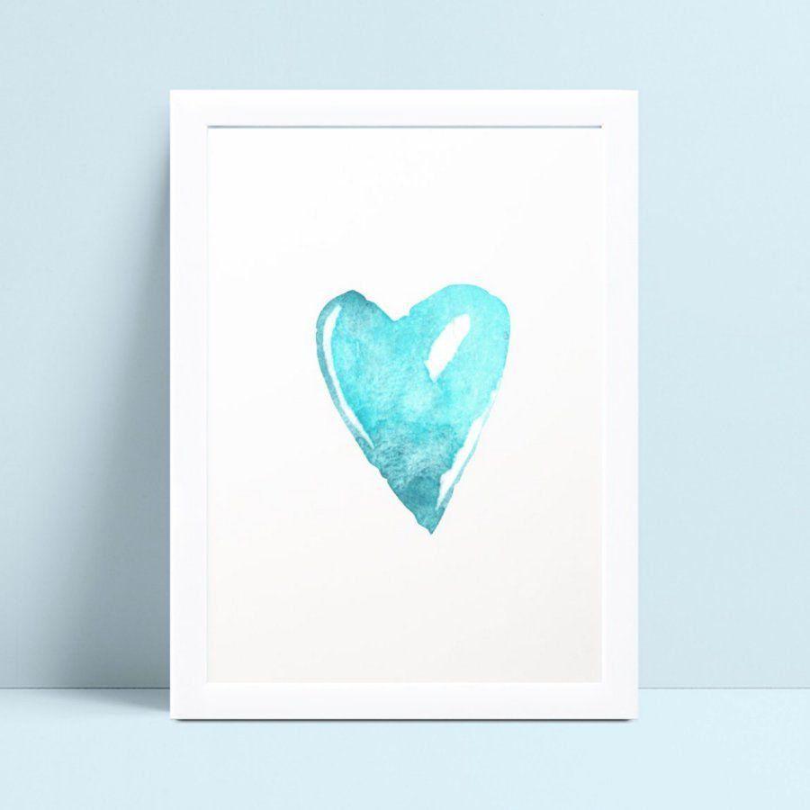 Quadro Decoracao Infantil Desenho Coracao Azul Conspecto Quadro Decorativo Magazine Luiza