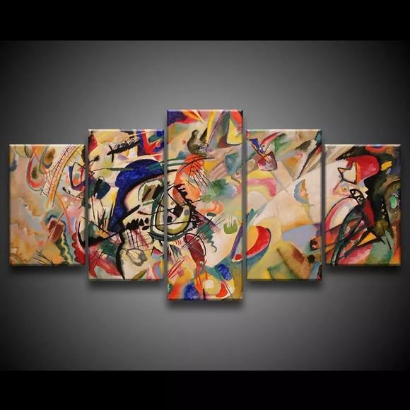 Quadro Decorativo 129x63 Sala Arte Pintura Rústica Colorida - Wall frame -  Quadro Decorativo - Magazine Luiza