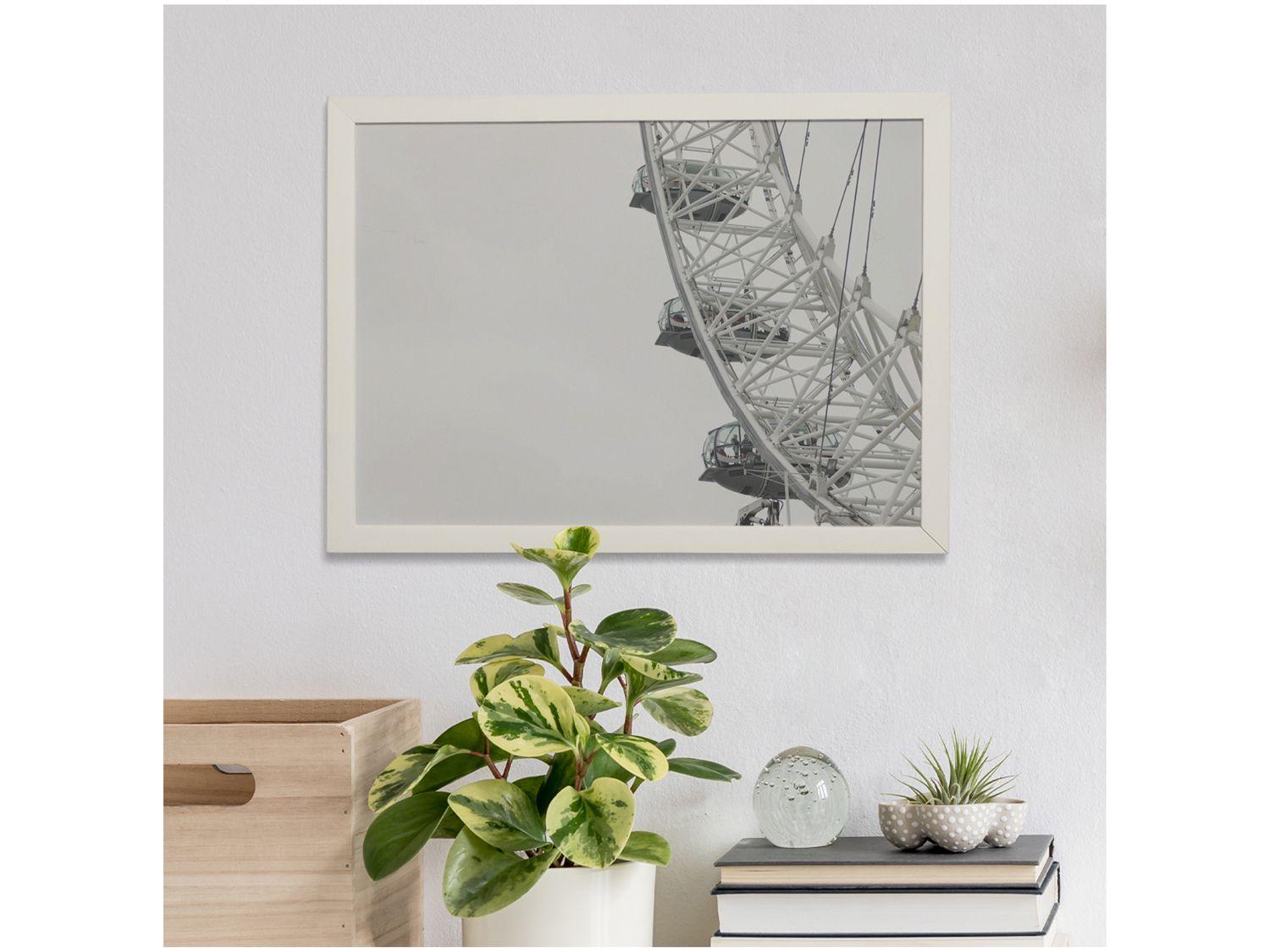 Quadro Decorativo All White Roda Gigante 35x47cm