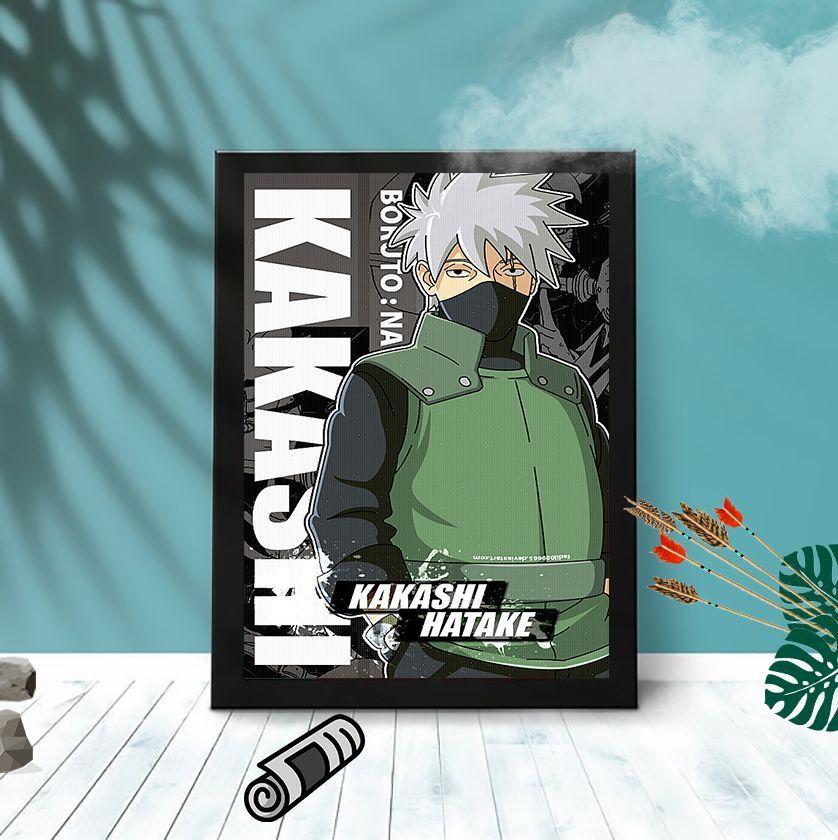 Quadro Decorativo Naruto Kakashi Hatake C Vidro 25x33 C Foto Paint Quadro Decorativo Magazine Luiza