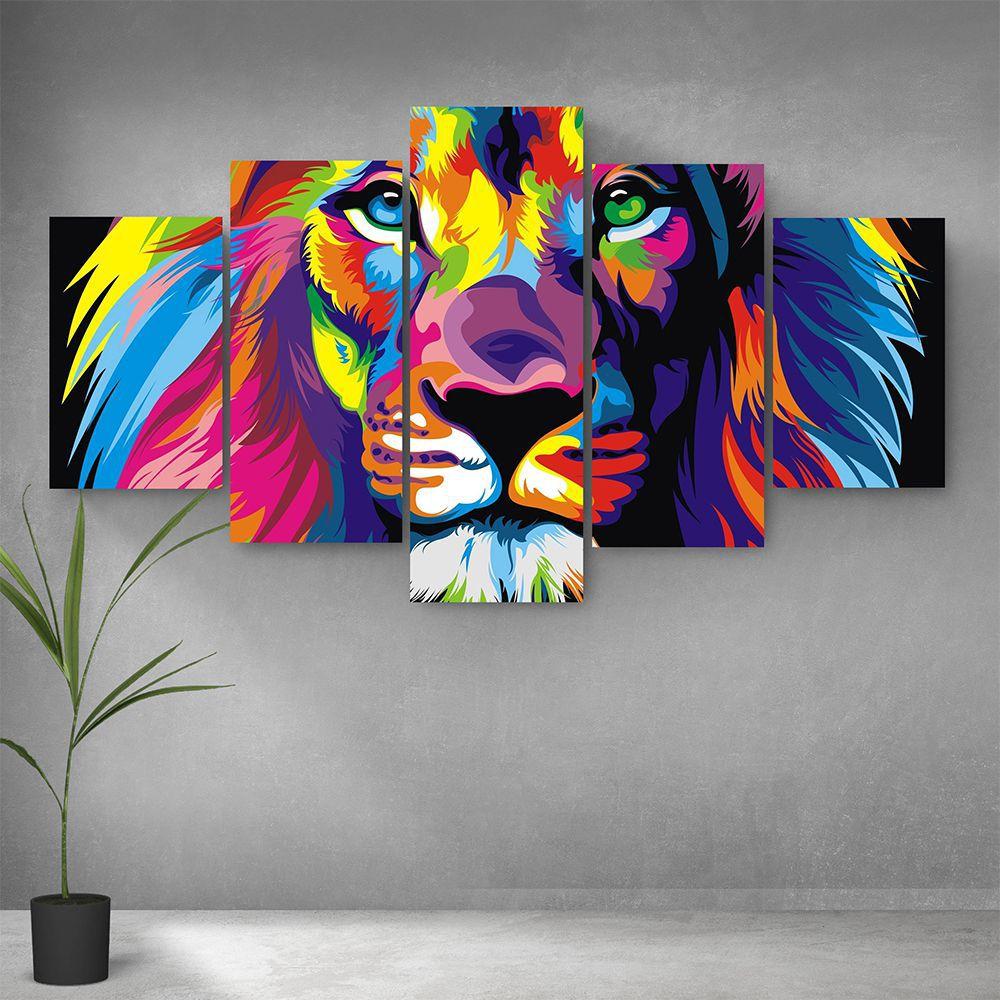 Quadro Decorativo Sala Quarto Escritorio Leao Colorido Casa Colorida Quadro Decorativo Magazine Luiza As molduras em madeira possuem 3cm de largura e 1cm de espessura. quadro decorativo sala quarto escritorio leao colorido casa colorida