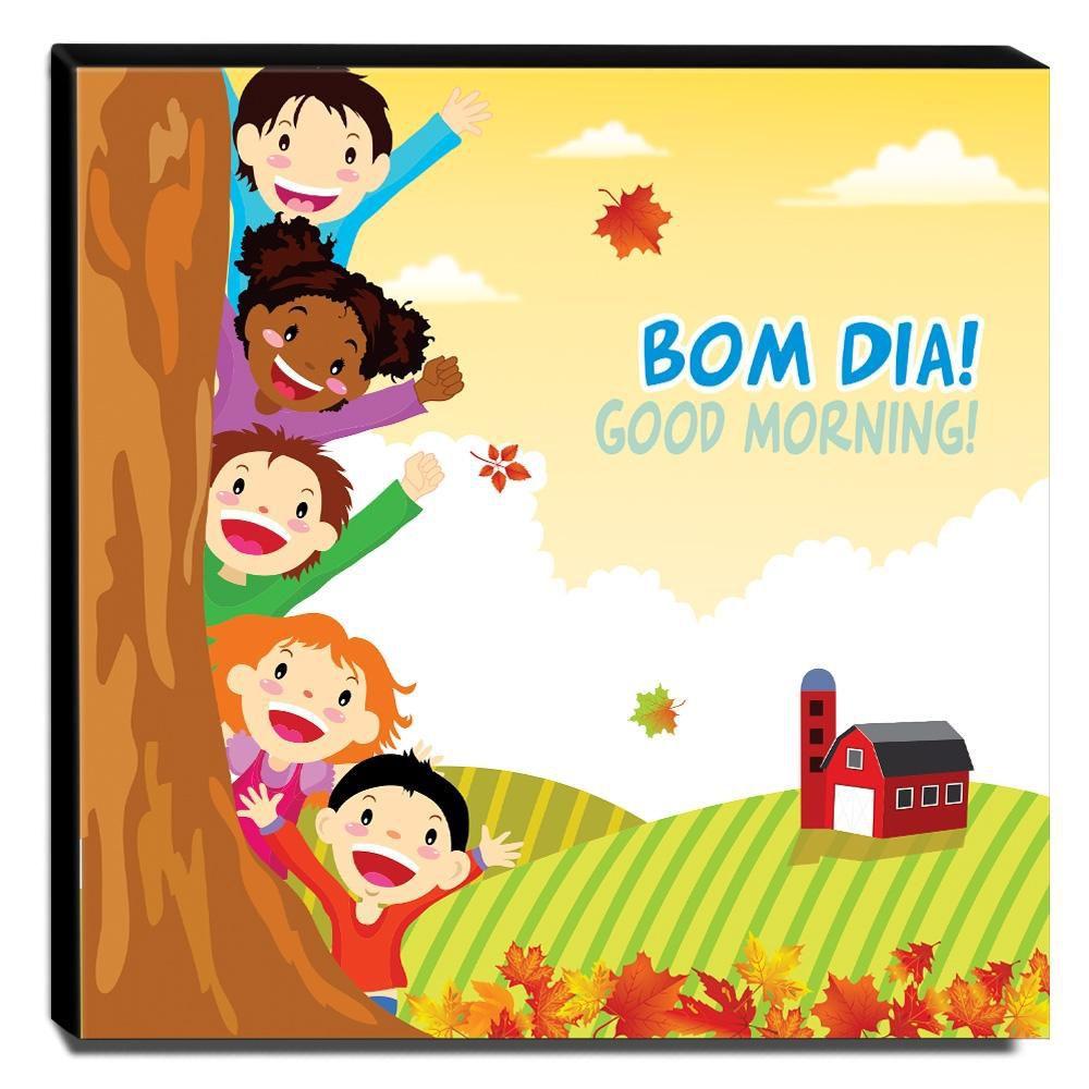 Quadro Infantil Crianças Bom Dia Canvas 30x30cm-INF88 - Pró Canvas - Quadro  Canvas - Magazine Luiza