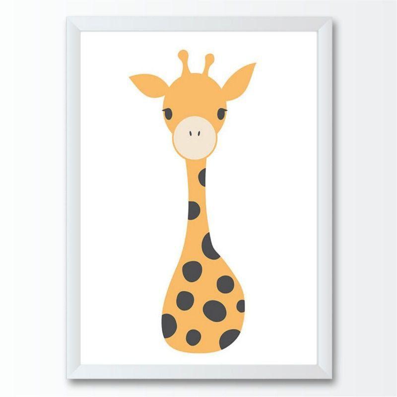Quadro Infantil Desenho Animal Girafa Conspecto Quadro Decorativo Magazine Luiza