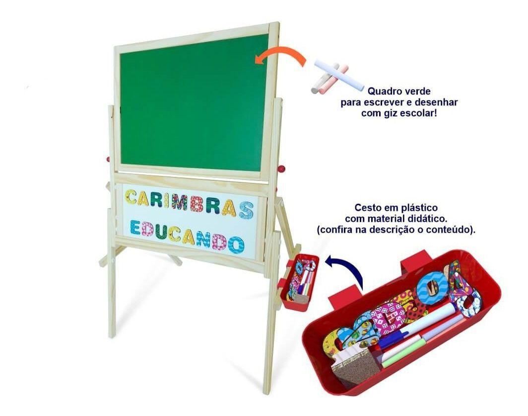 Quadro lousa infantil magnetico educativo carimbras Clearance