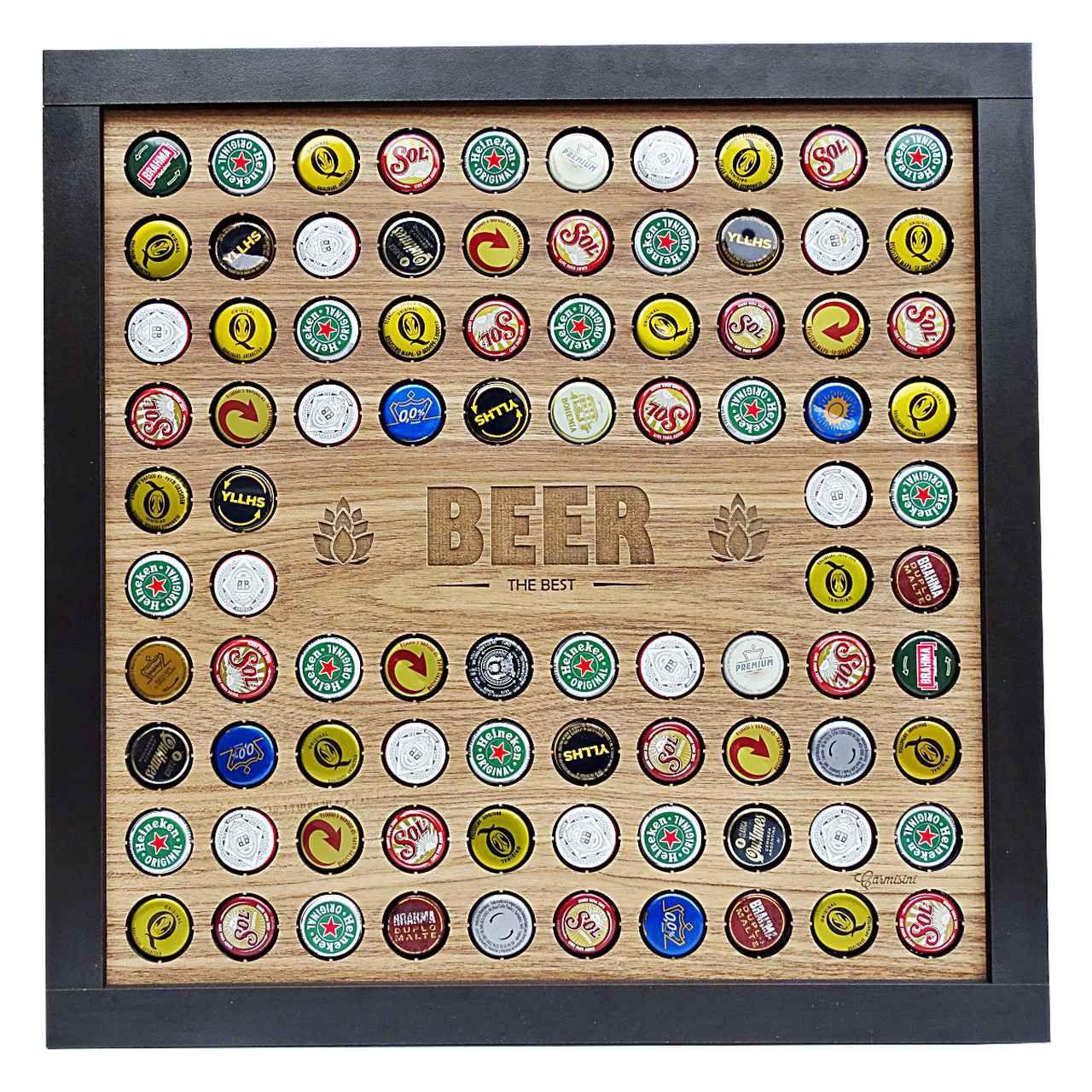 Quadro Porta Tampinha de Cerveja para Amantes da Cerveja Artesanal ...