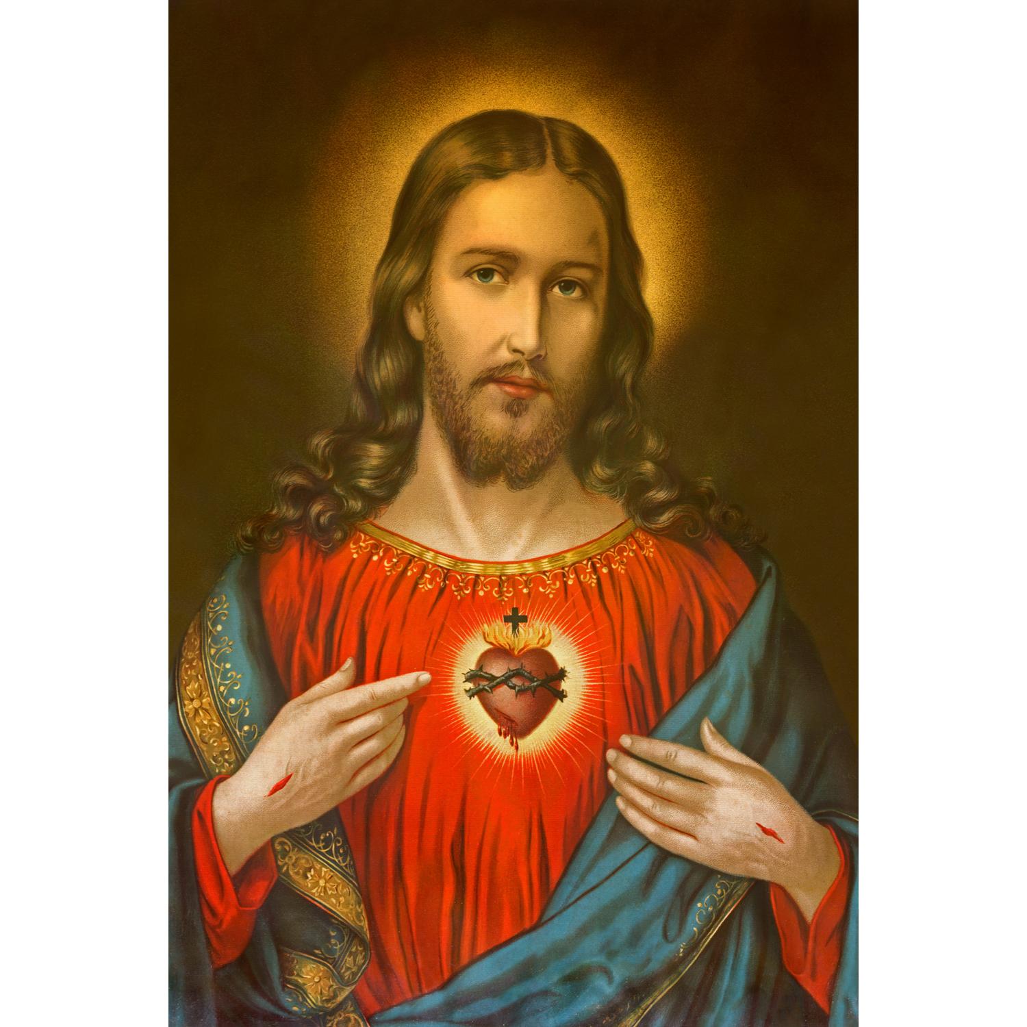 Quadro Sagrado Coração De Jesus Misericordioso 60x40 Bimper