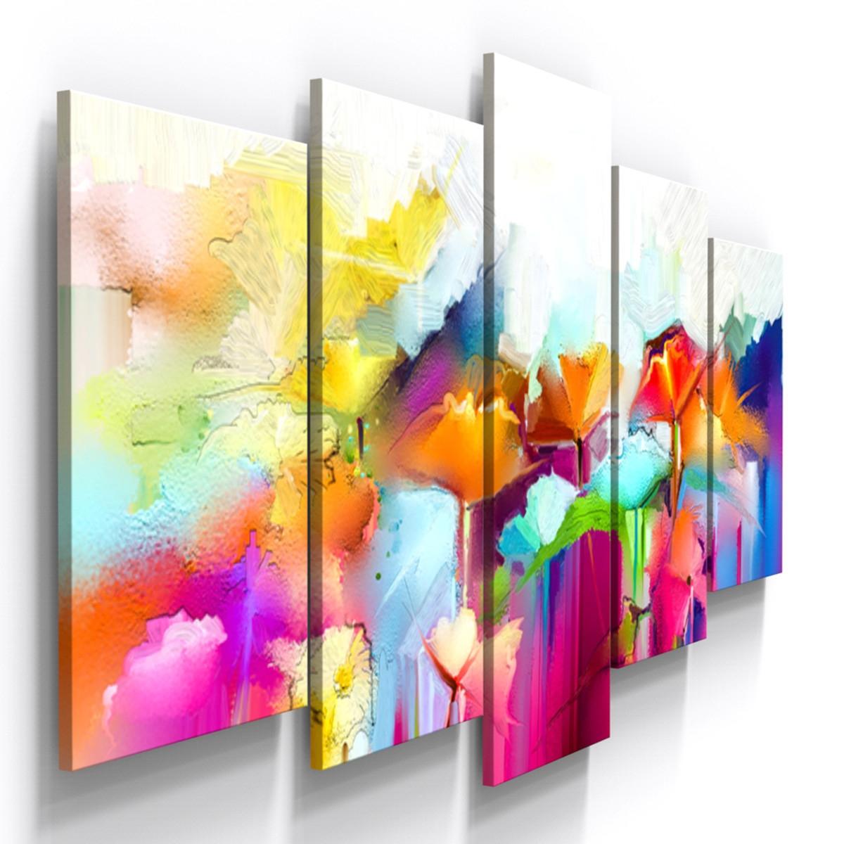 Quadros Decorativos Abstrato Colorido Sala Quarto Loja Wall Frame Quadro Decorativo Magazine Luiza Quadro grande abstrato se destaca sobre a parede de concreto aparente. quadros decorativos abstrato colorido sala quarto loja wall frame