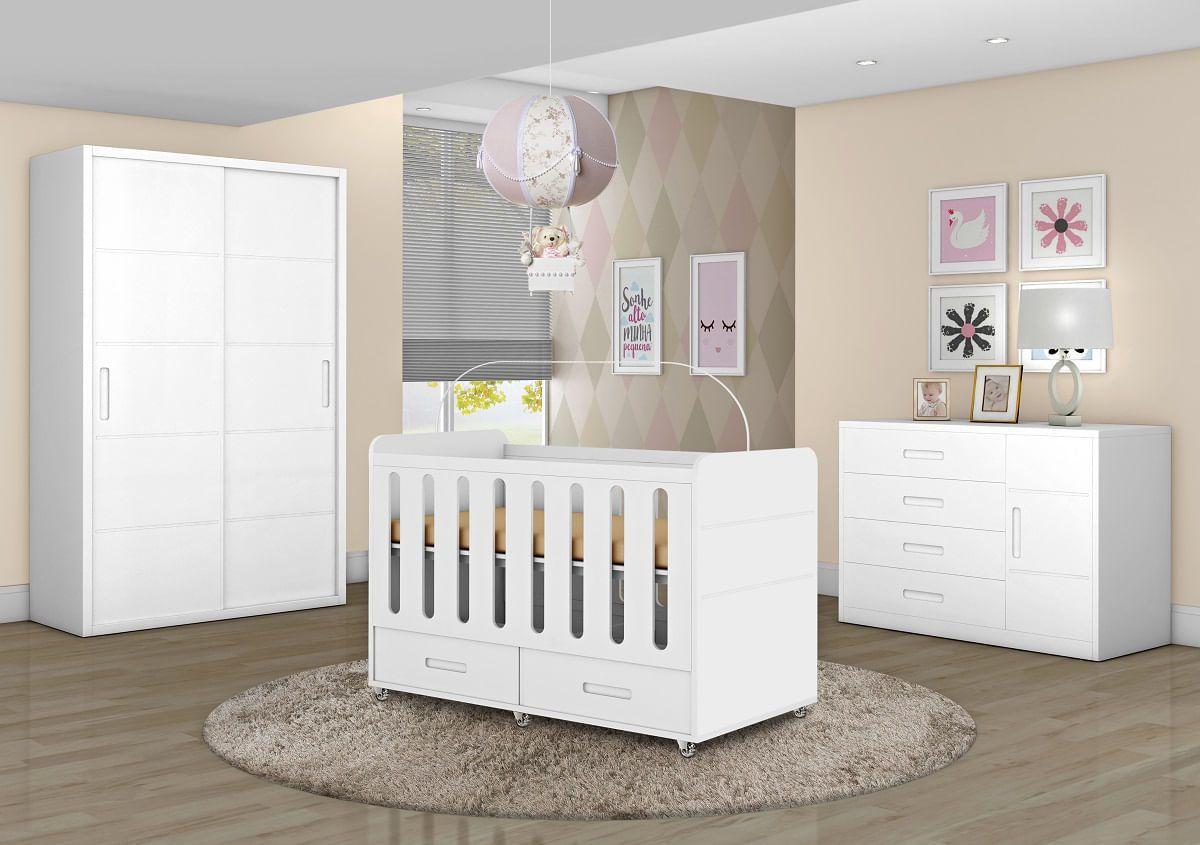 Quarto Completo Bebe Planet Baby Dominique 100 Mdf Branco Acetinado Quarto Completo Magazine Luiza