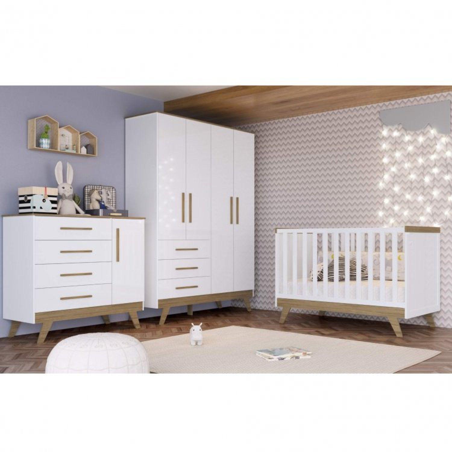 Kit quarto bebe completo moveis Outlet