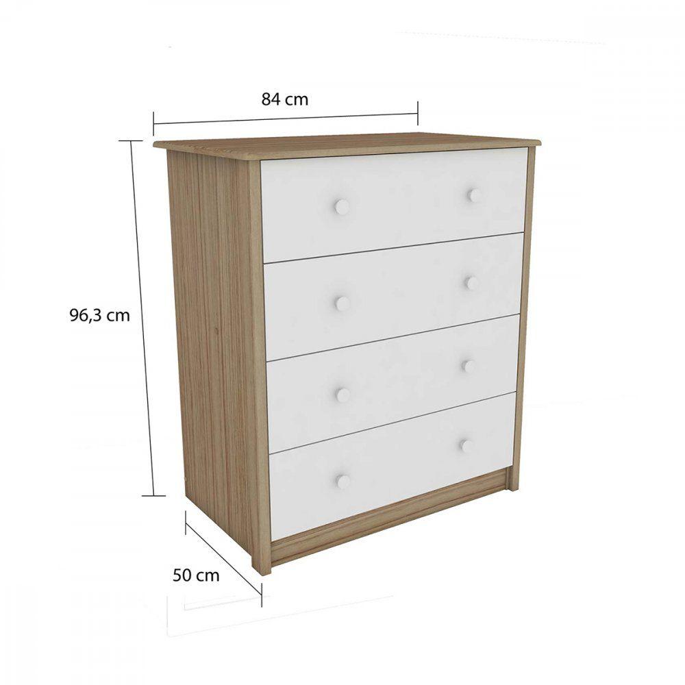 Quarto Infantil com Berço Junior, Guarda Roupa Rafa, Armário Aéreo e