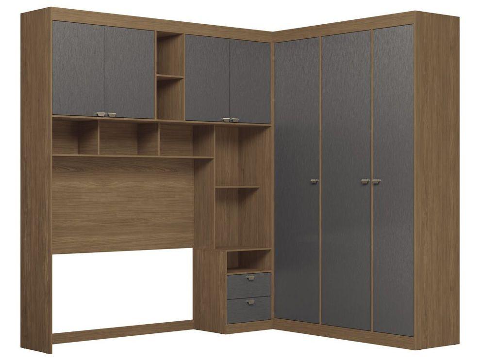 Quarto Modulado Casal 4 Peças Santos Andirá Lugano