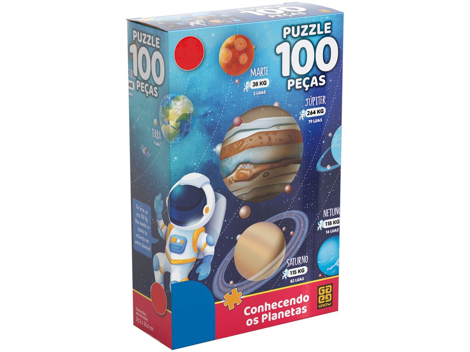 Quebra-cabeça 100 Peças Conhecendo os Planetas
