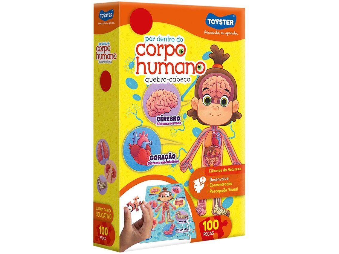 Quebra-cabeça 100 Peças Por Dentro do Corpo Humano