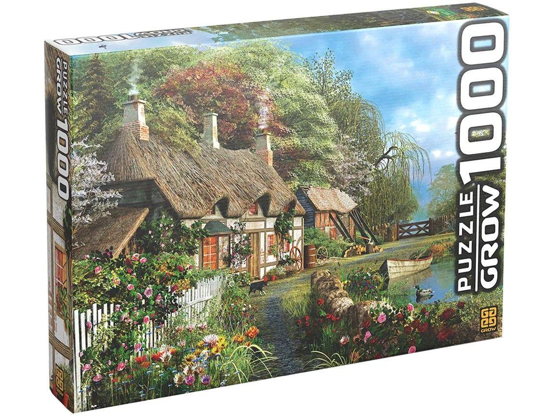 Quebra-cabeça 1000 Peças Casa no Lago