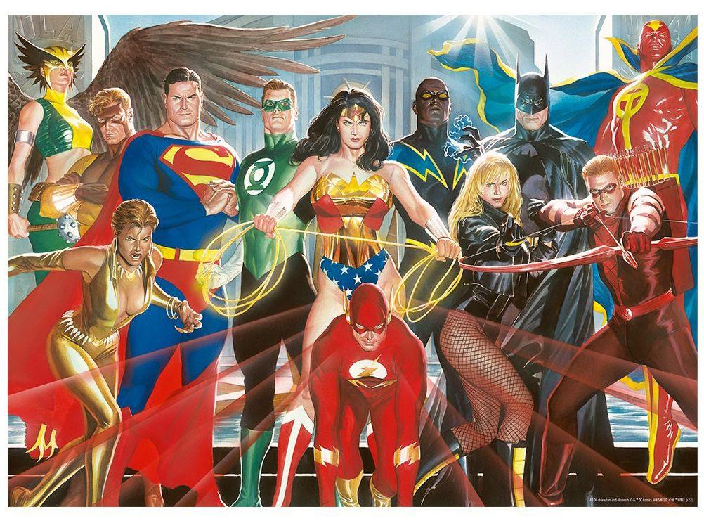 Quebra-cabeça 1000 Peças Puzzle DC Liga da Justiça