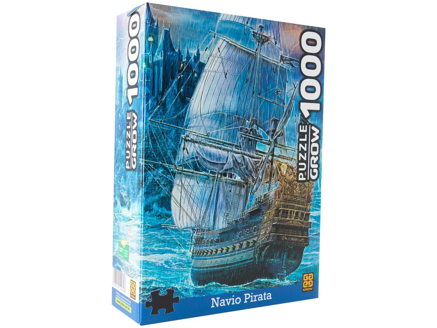Quebra-cabeça 1000 Peças Puzzle Navio Pirata