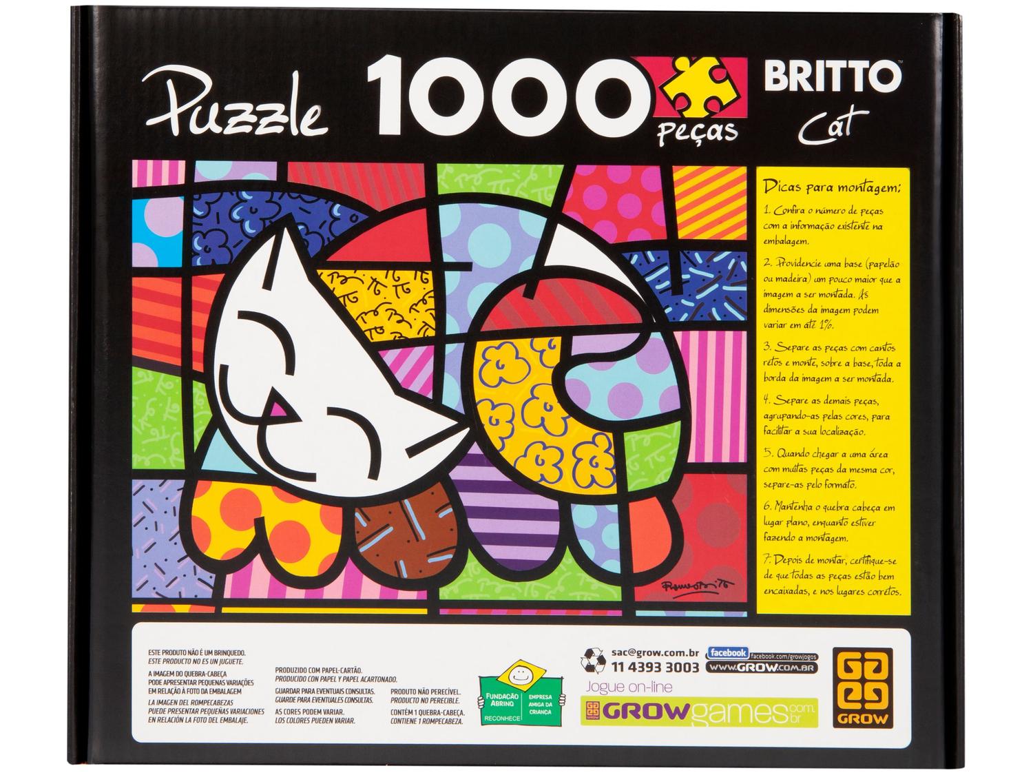 Quebra-cabeça 1000 Peças Puzzle Romero Britto