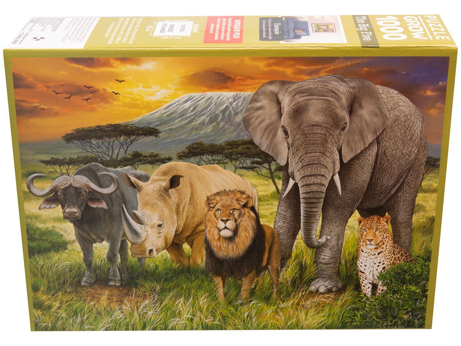 Quebra-cabeça 1000 Peças Puzzle The Big Five