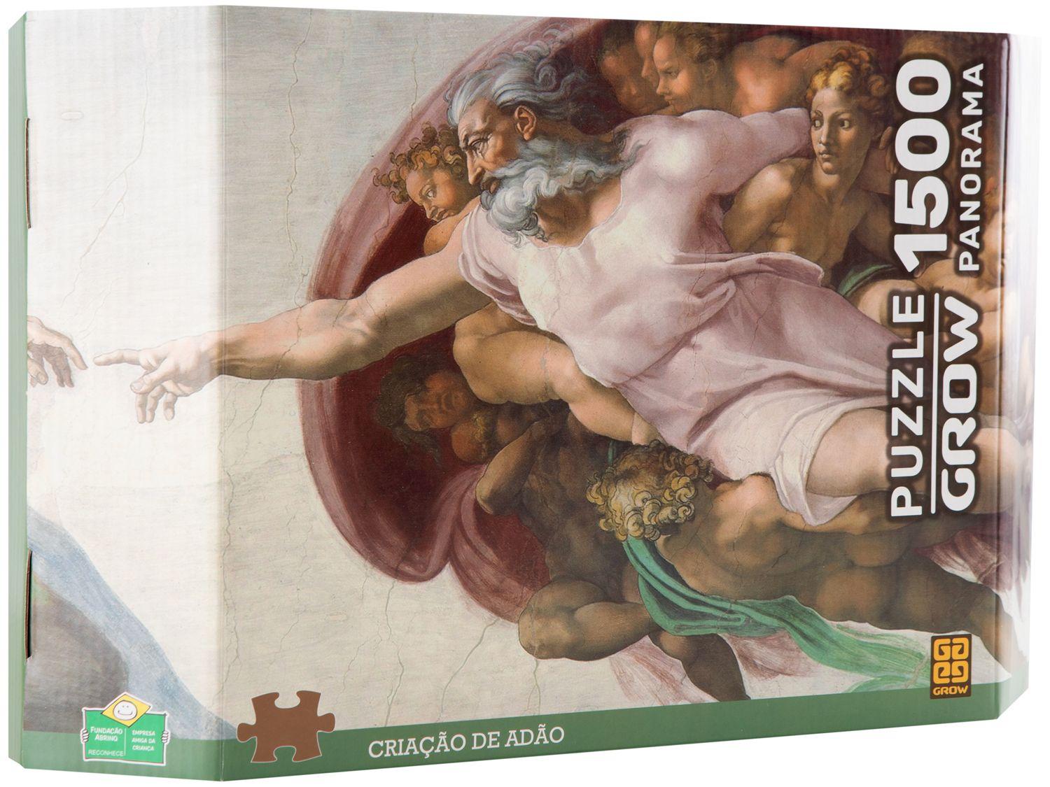 Quebra-cabeça 1500 Peças Panorama Criação de Adão