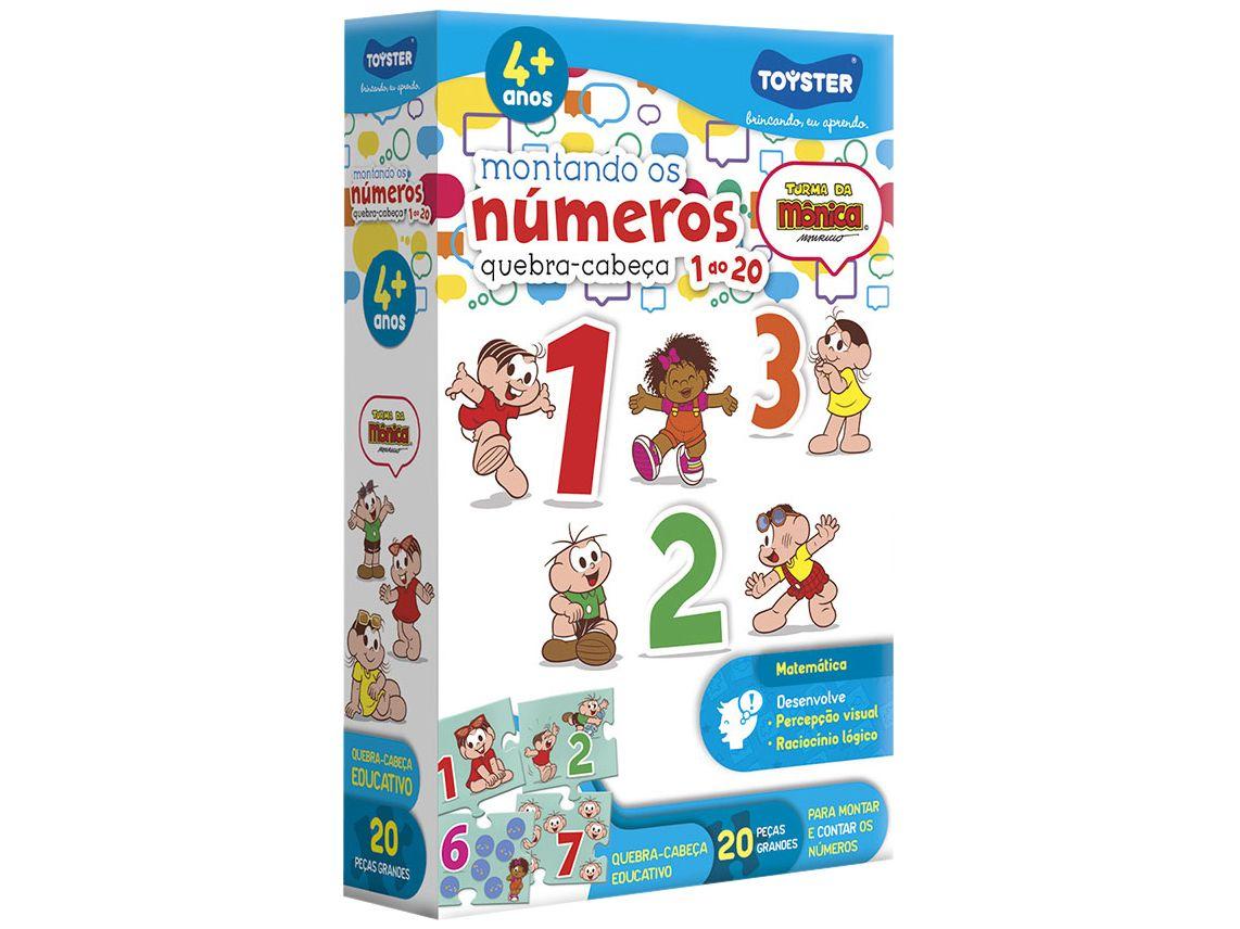 Quebra-cabeça 20 Peças Turma da Mônica