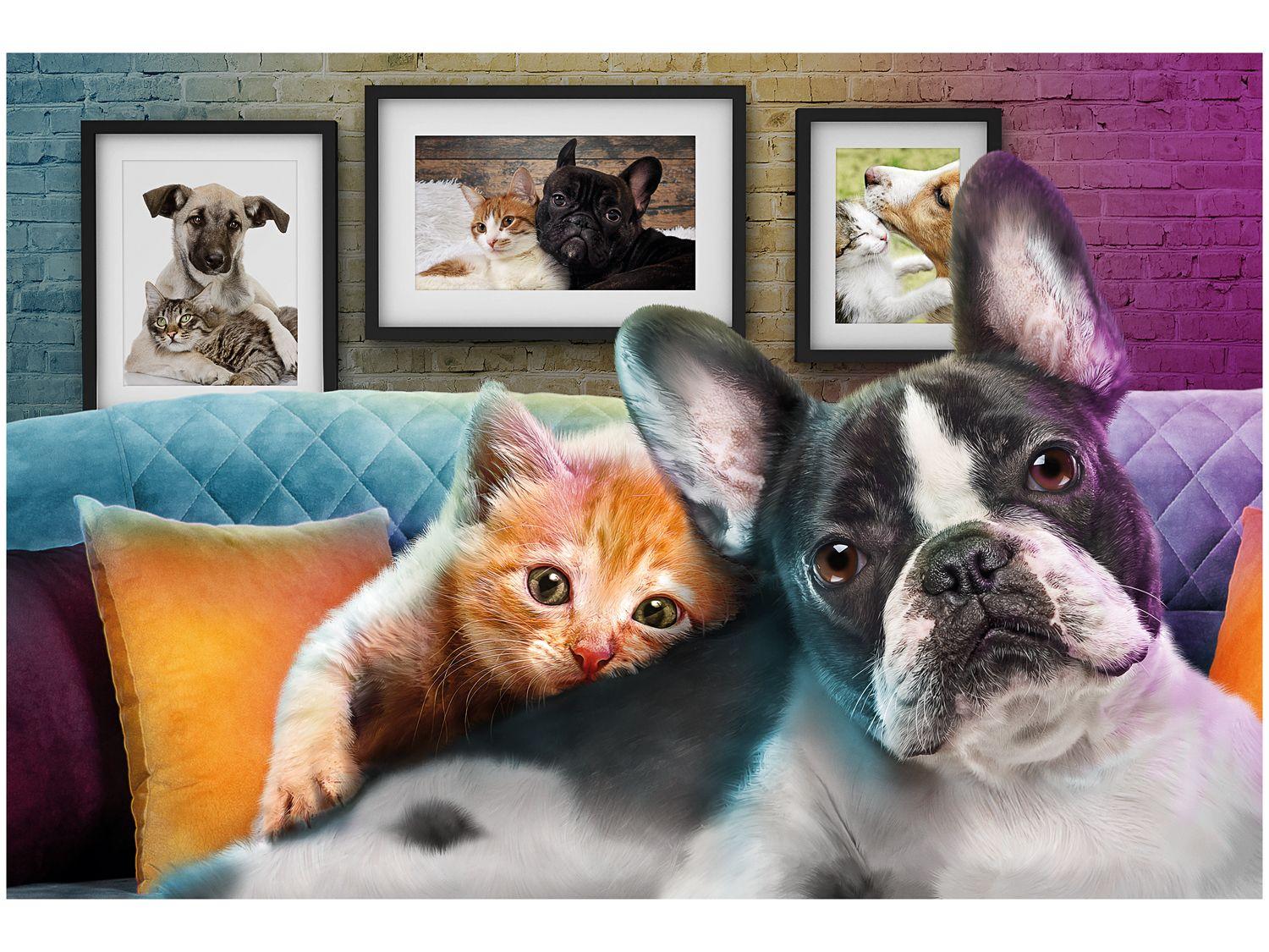 Quebra-cabeça 200 Peças Animais Puzzles Infantis