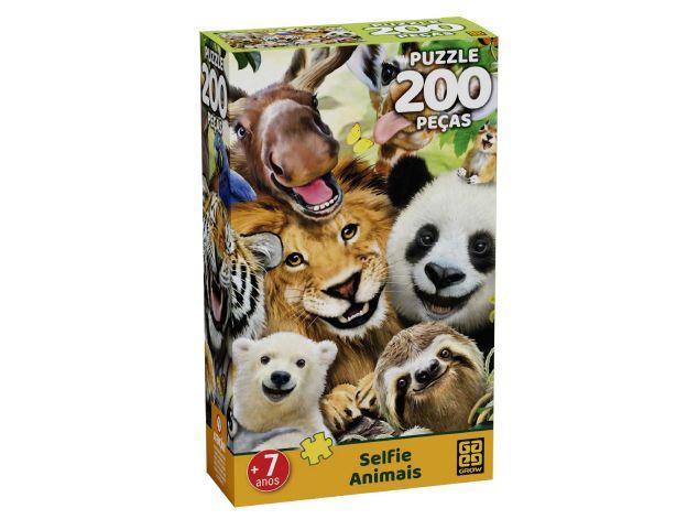 Quebra-cabeça 200 Peças Selfie Animais Puzzle