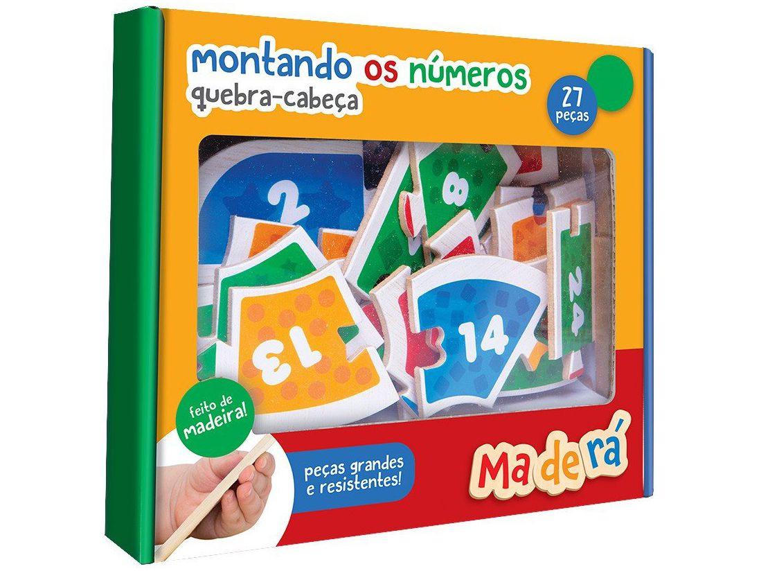 Quebra-cabeça 27 Peças Educativo Maderá