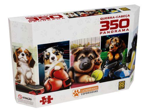 Quebra-cabeça 350 Peças Cachorrinhos Esportistas