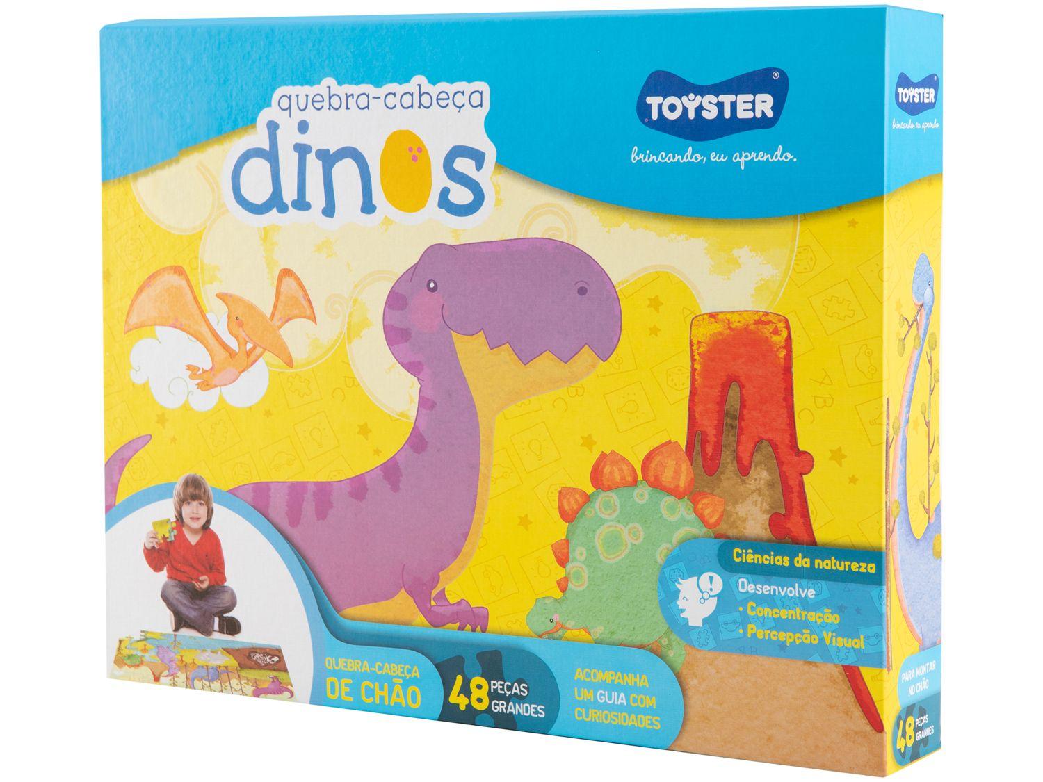 Quebra-cabeça 48 Peças Dinossauros Grandão