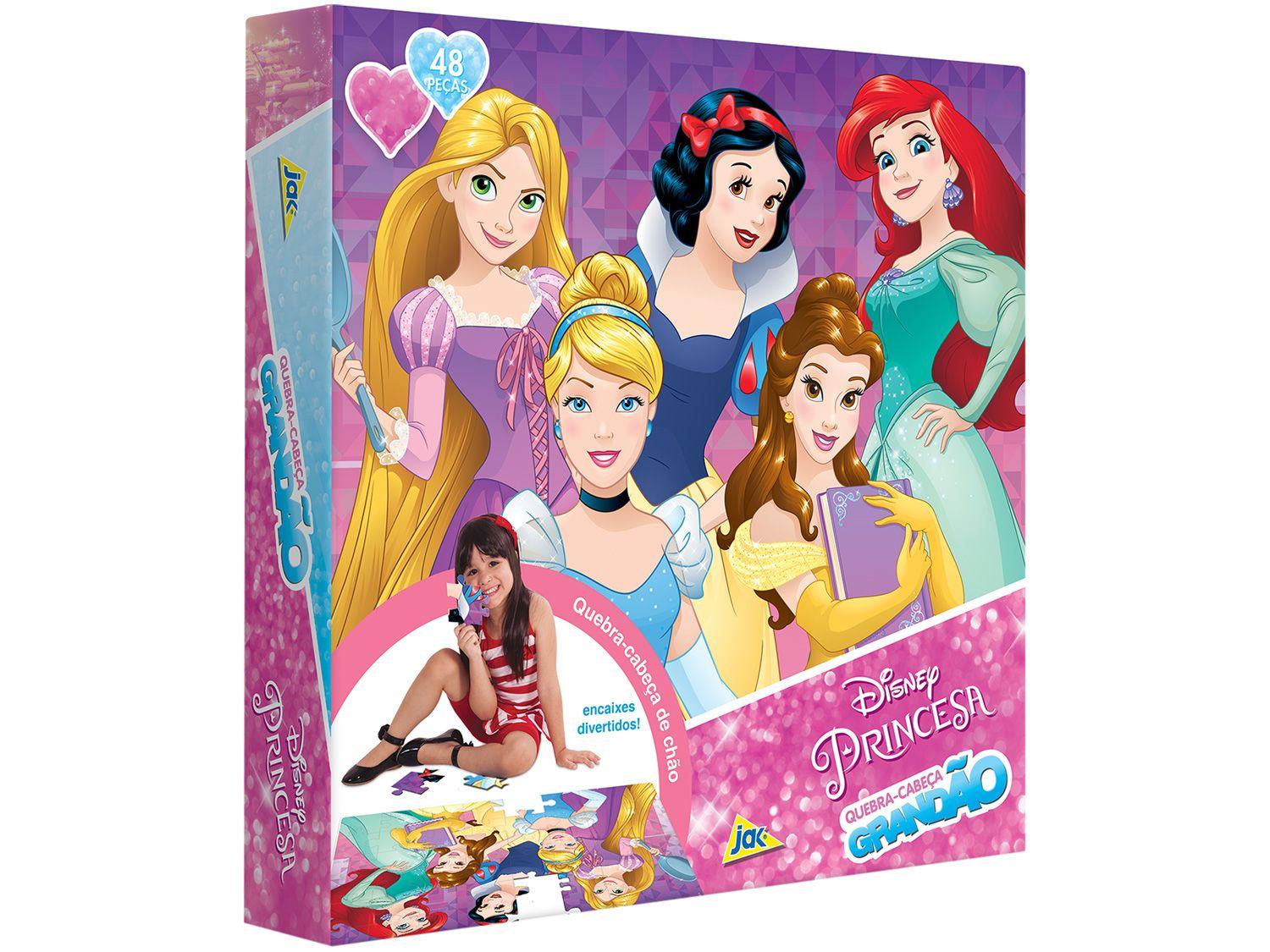 Quebra-cabeça 48 Peças Princesas Grandão Jak