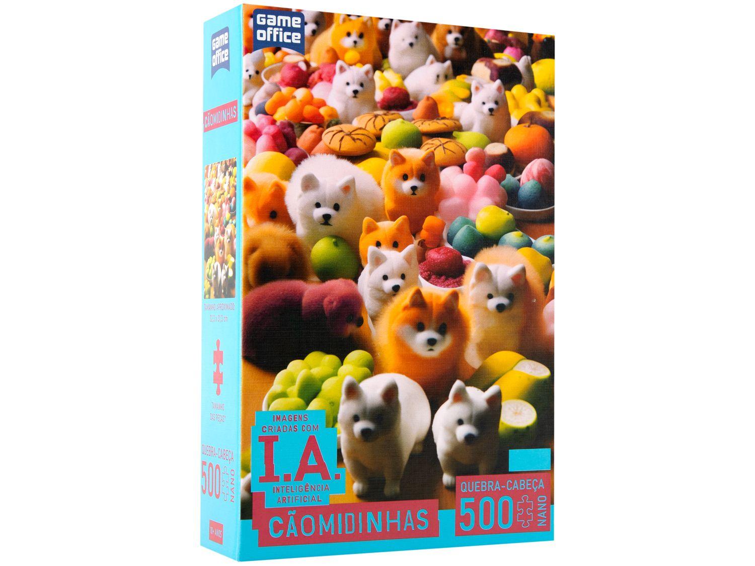 Quebra-cabeça 500 peças Game Office IA Cãomidinhas