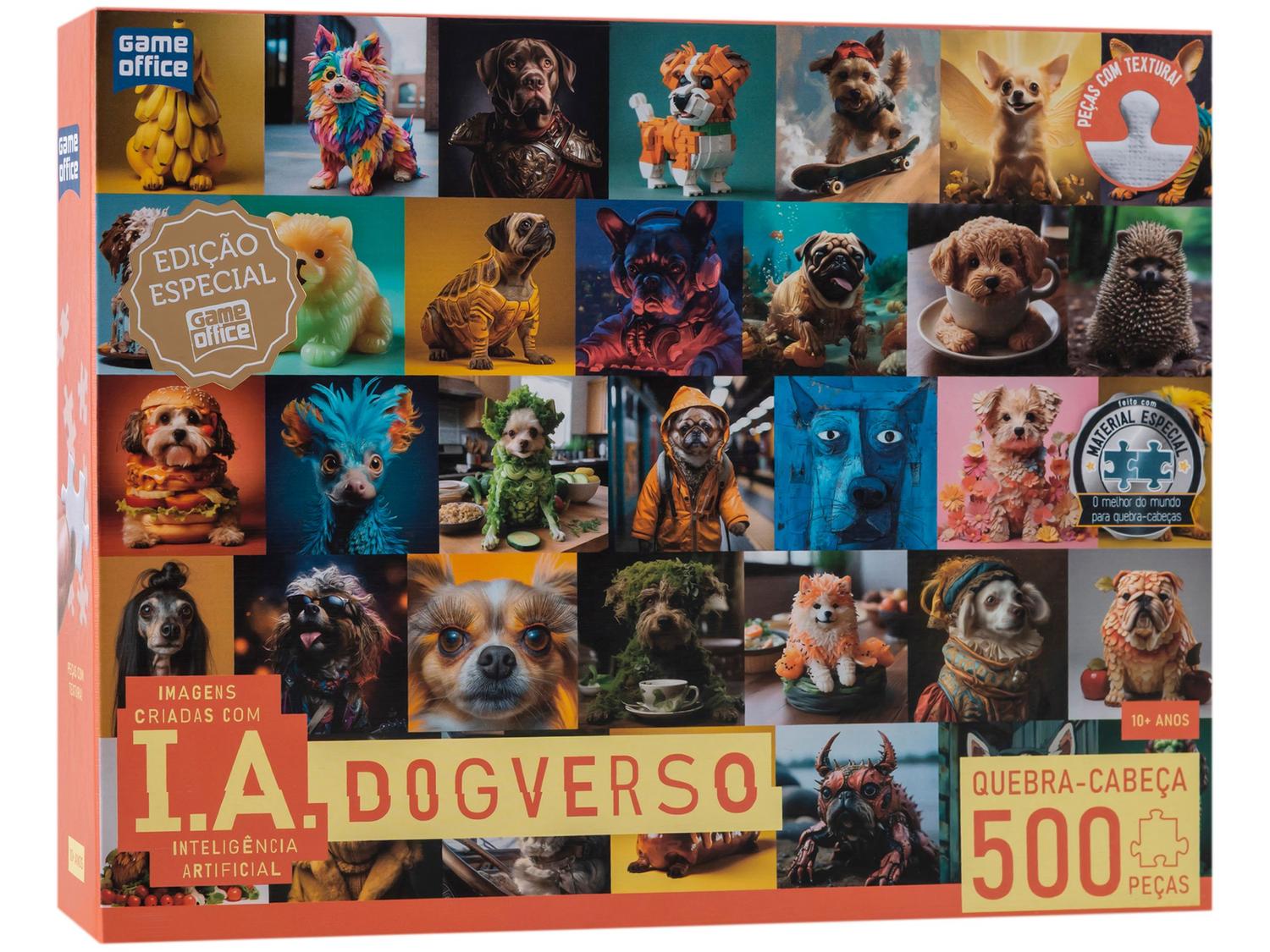 Quebra-cabeça 500 Peças Game Office IA Dogverso
