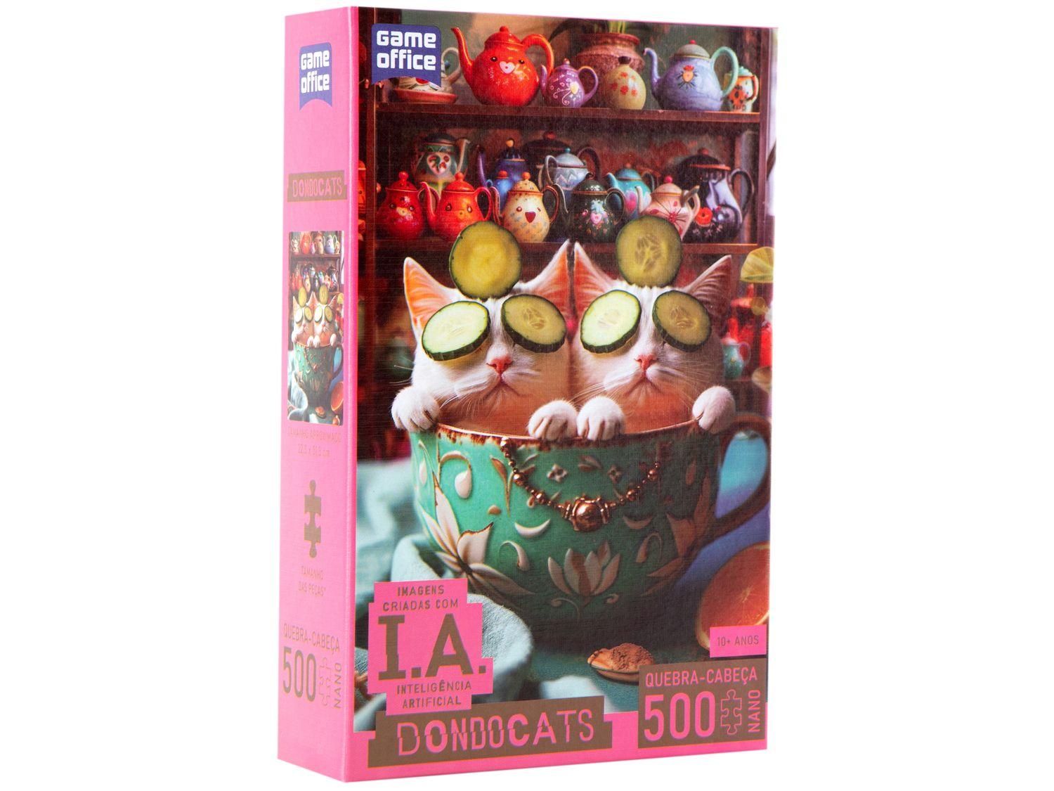 Quebra-cabeça 500 Peças Game Office IA Dondocats