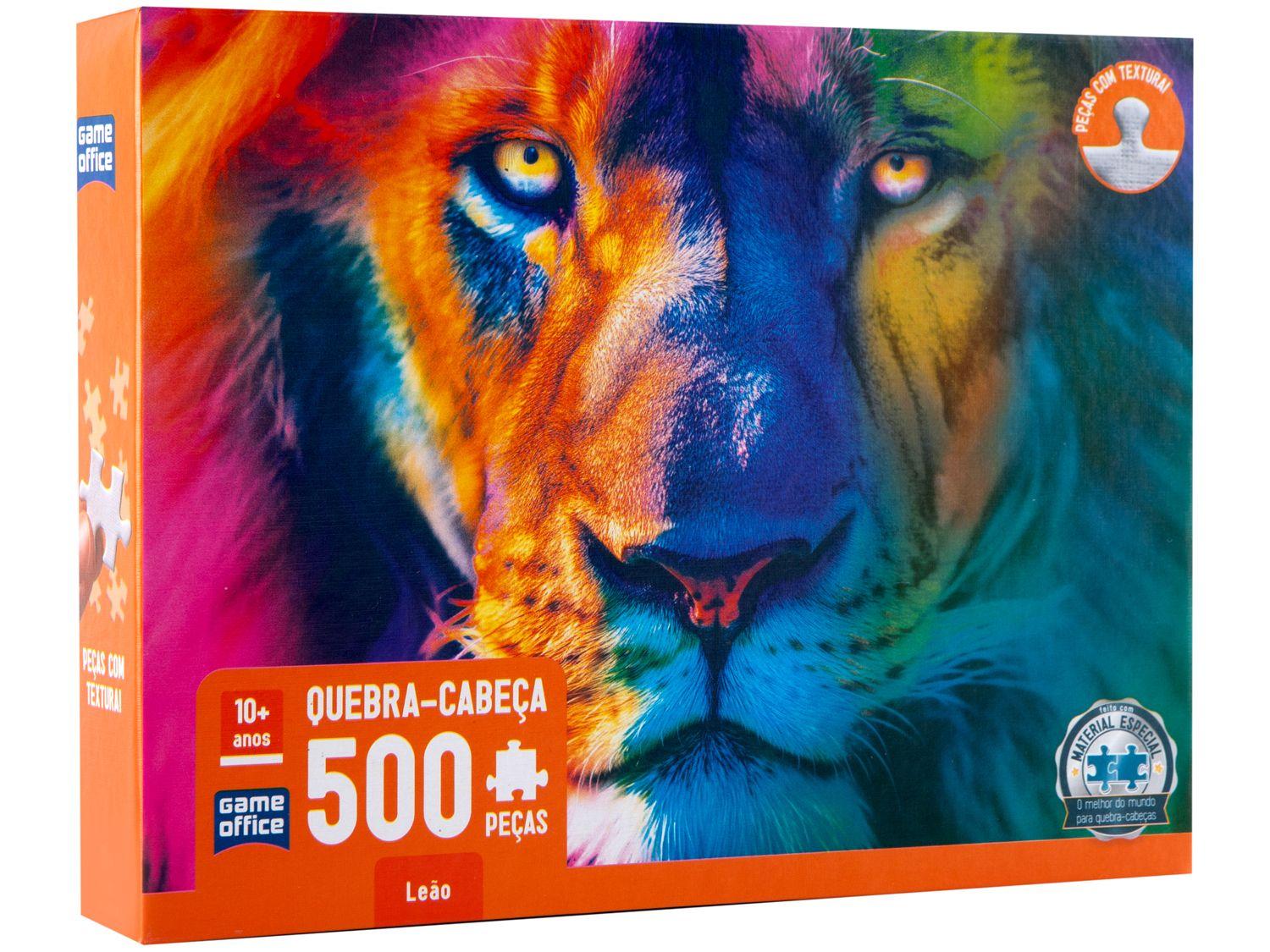 Quebra-cabeça 500 Peças Game Office Leão