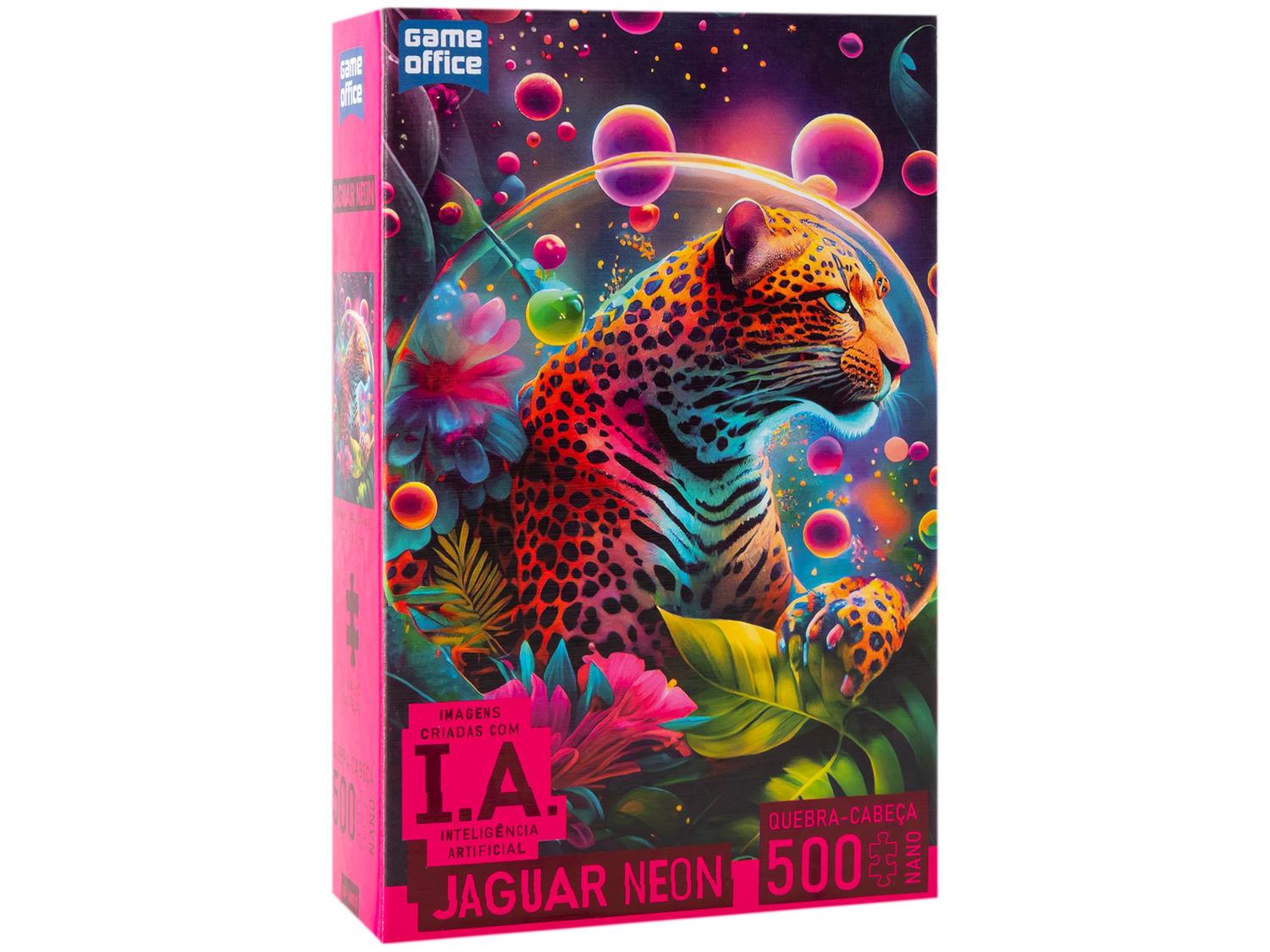 Quebra-cabeça 500 Peças Jaguar Neon Game Office