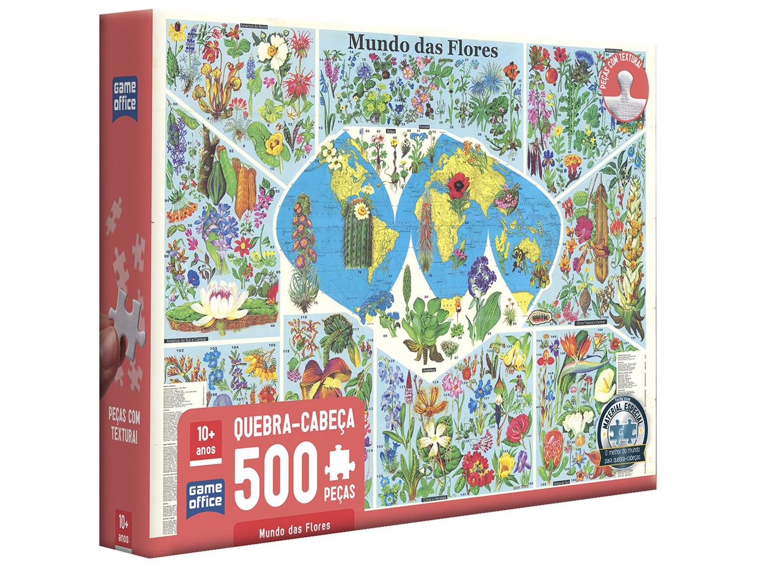 Quebra-cabeça 500 Peças Mundo das Flores 