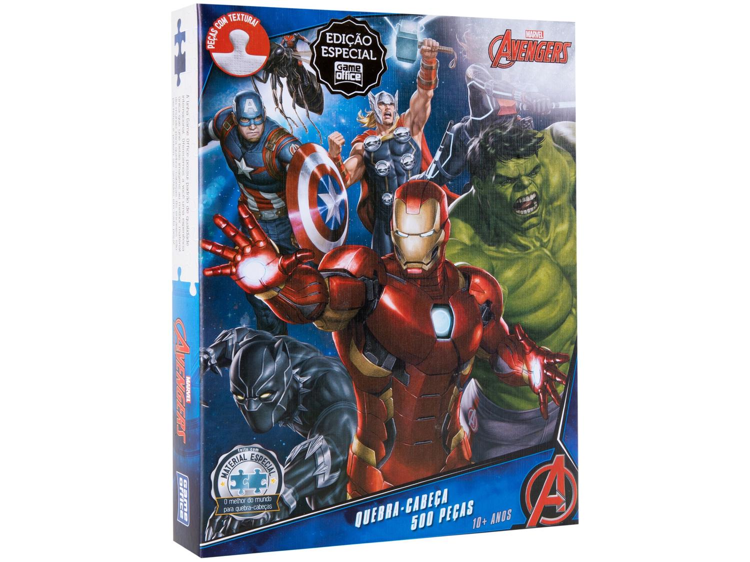 Quebra-cabeça 500 Peças Os Vingadores Game Office