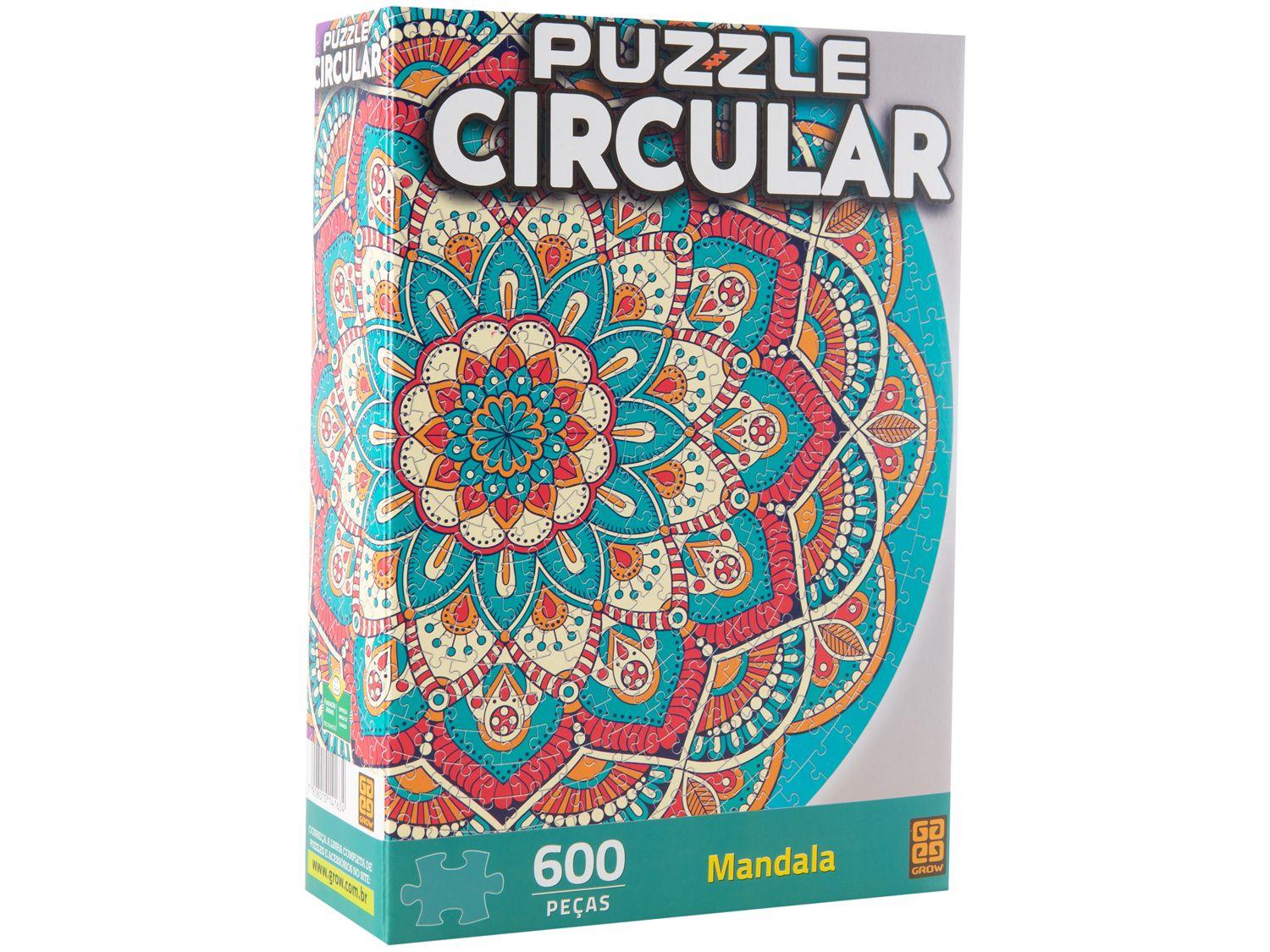Quebra-cabeça 600 Peças Circular Mandala Grow