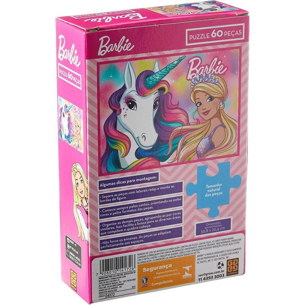 Puzzle 60 peças Barbie - Loja Grow