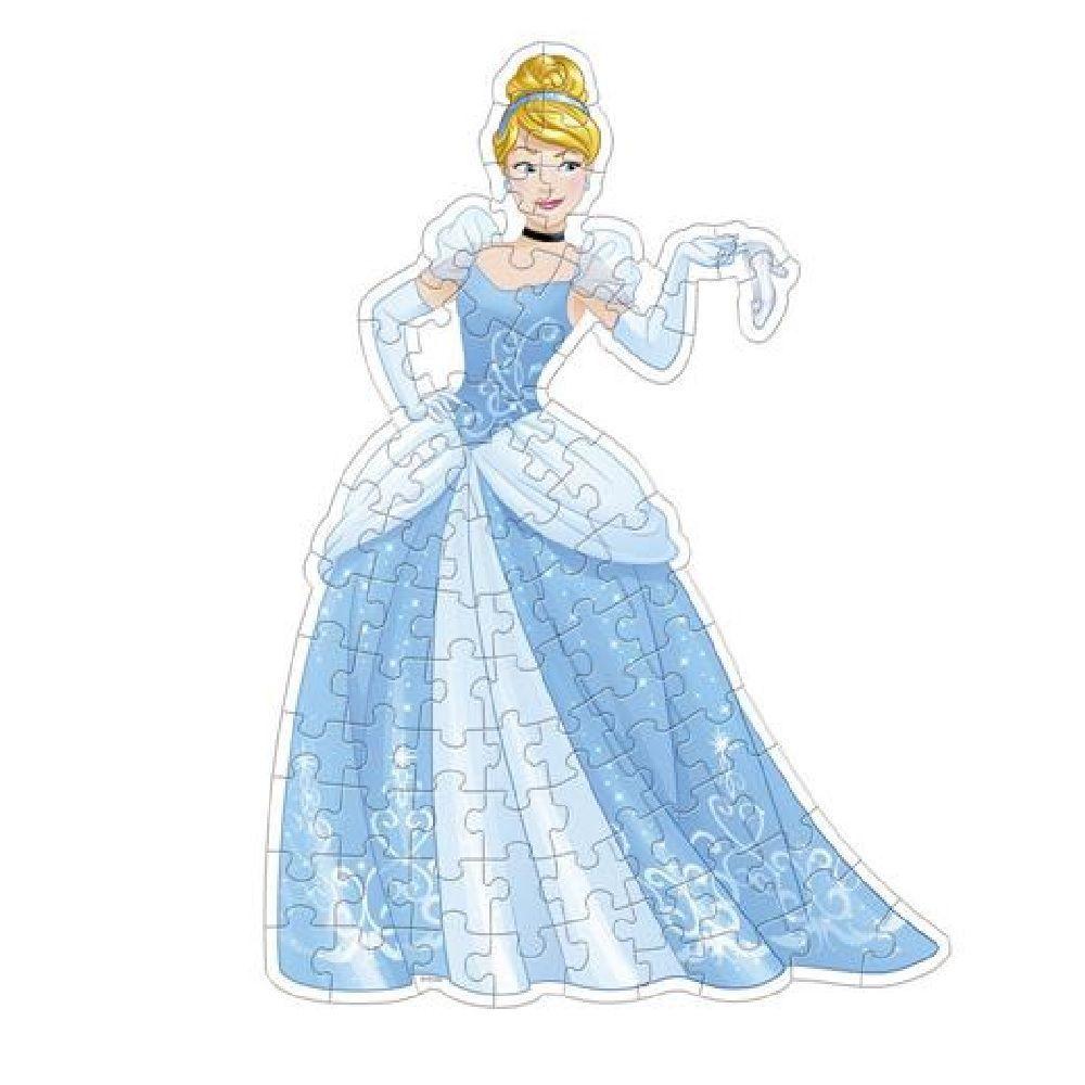 Quebra-Cabeça Princesas Disney Contorno Cinderela - GROW - Quebra ...