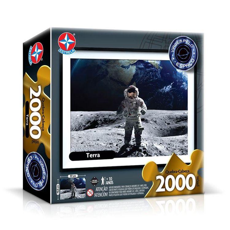 Quebra cabeca 2000 pecas terra estrela Clearance