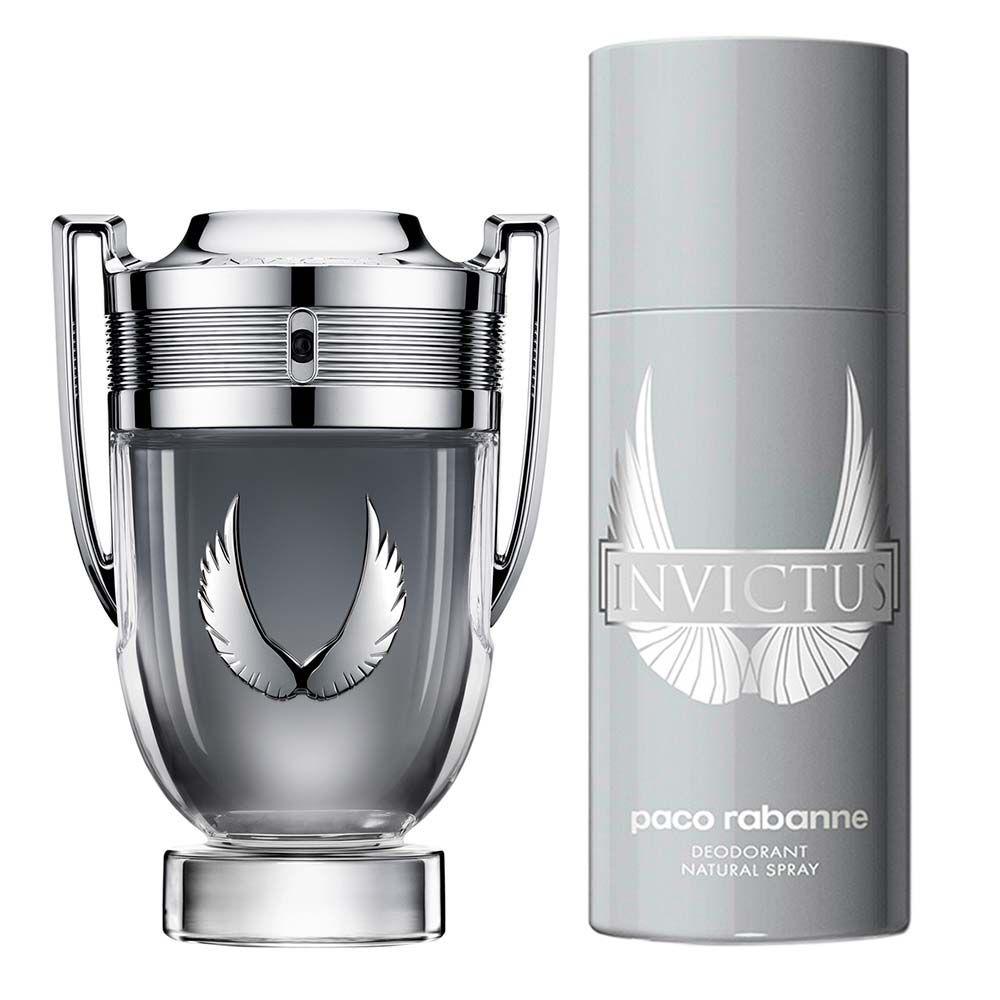 Rabanne Invictus Platinum Kit Perfume Masculino Desodorante