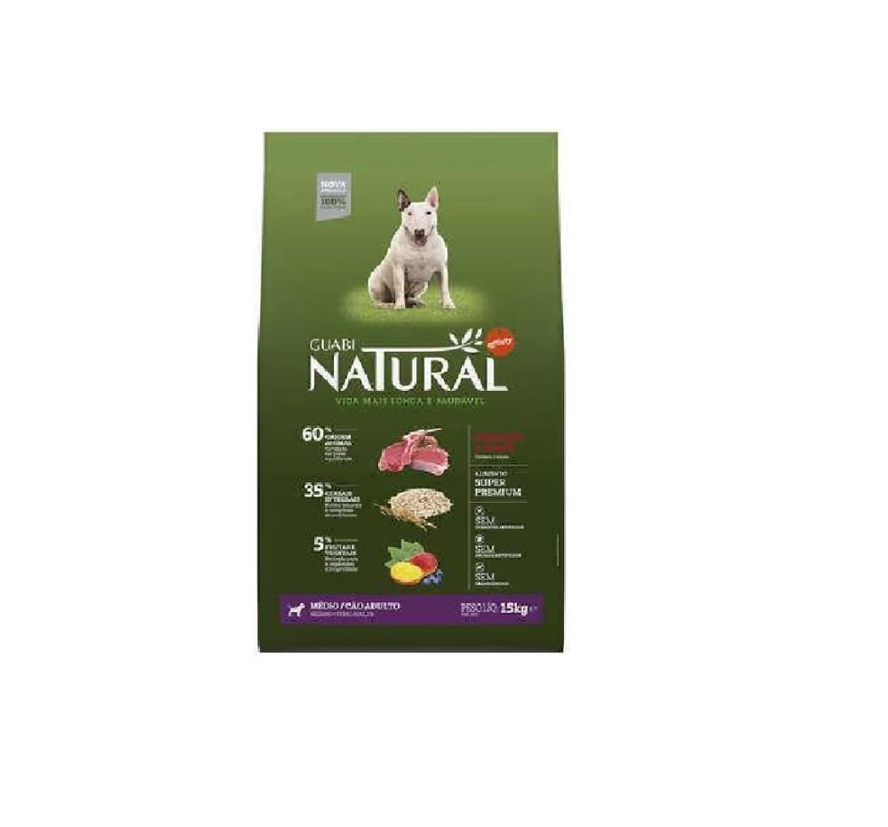 Guabi natural cordeiro e aveia 15kg Clearance