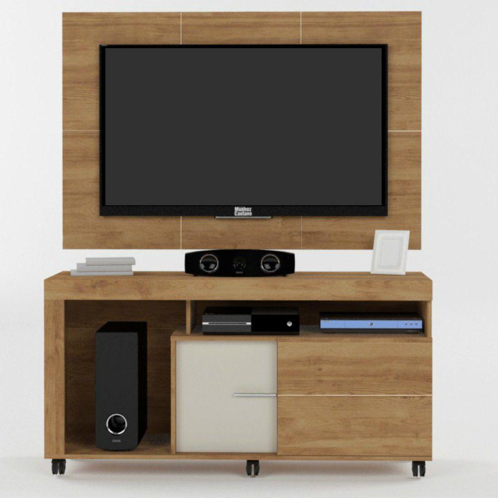 Rack com Painel para TV até 50 Polegadas 2 portas Prince Caemmun - Rack ...