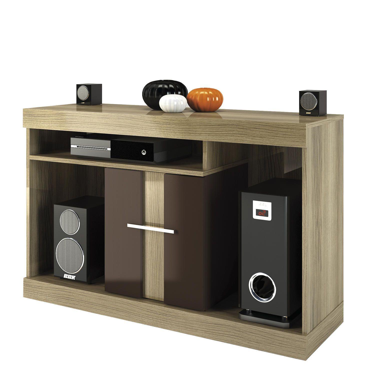 Rack com Painel San Diego Línea Brasil Capuccino / Café Linea brasil