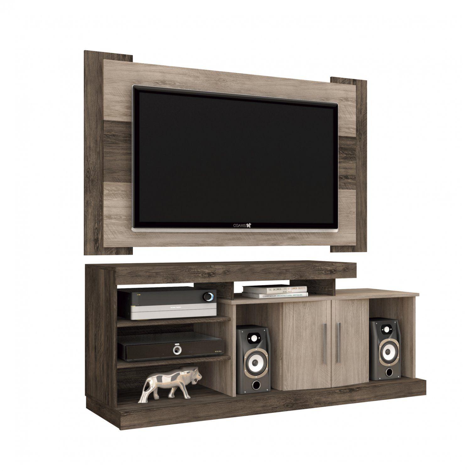 Rack Itapema com Painel para TV de até 50 Polegadas Viena Móveis Leão